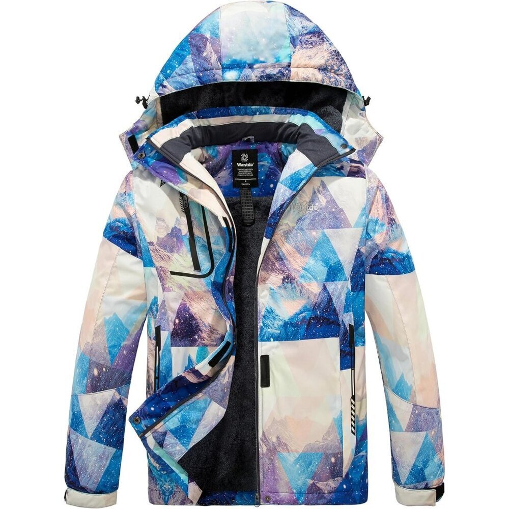 Women's Mountain Flora Mountain Waterproof Ski Jacket Windproof Rain Jacket Coa